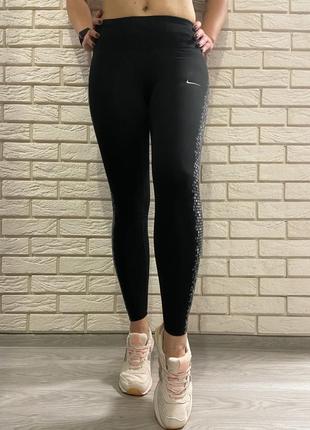 Женские лосины леггинсы тайтсы nike wmns pwr epic run fish tight5 фото