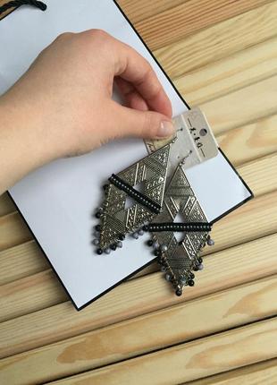 Крутые масывные серьги в восточном стиле