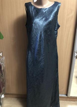 Новое вечернее сатиновое макси платье в бельевом стиле р 181 фото