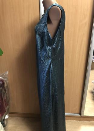 Новое вечернее сатиновое макси платье в бельевом стиле р 186 фото