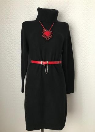 Теплое платье свитер черного цвета от uniqlo, размер xs-s-m1 фото