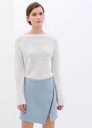 Спідниця міні з екошкіри zara