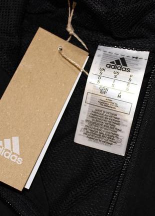 Adidas essentials gradient logo windbreaker gk9370  легенька куртка оригінал вітровка чорна9 фото