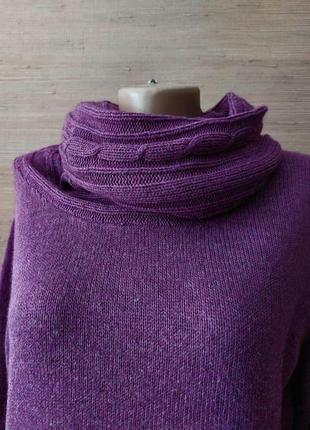 🌟❄️🌟 теплый свитер красивого фиолетового цвета3 фото