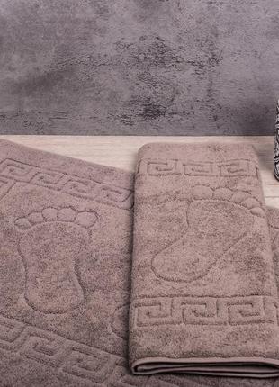 Махровий рушник - килимок ніжки2 фото