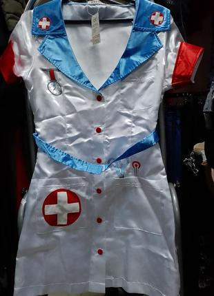 Ролевой эротический костюм медсестры р.s/м1 фото