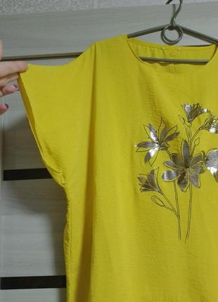 Блуза з квітковим принтом2 фото