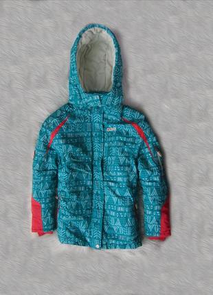Спортивная горнолыжная термо влагостойкая теплая куртка парка с капюшоном  orchestra9 фото
