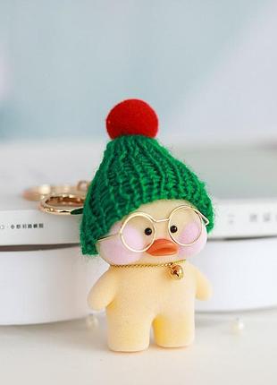 Брелок на рюкзак, ключи уточка нанафан зеленая шапочка