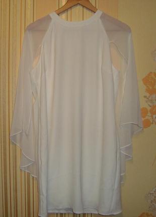 Очаровательное белое платье1 фото