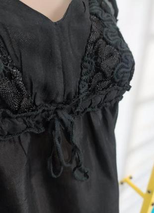 Жіноча чорна літня блуза. стан відмінний 44й розмір б/у3 фото