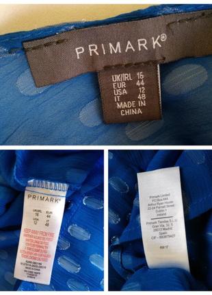 Отличная голубая блуза с чокером primark, uk 16/eur 445 фото
