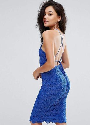 Мереживне сині вечірні сукні від missguided2 фото
