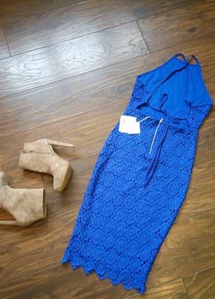 Мереживне сині вечірні сукні від missguided4 фото