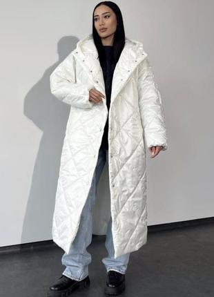 Зимовье пальто куртка пуховик міді відмінна якість🥰6 фото