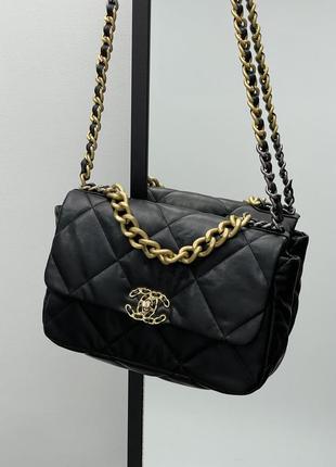 Сумка в стиле chanel 19 handbag black женская2 фото