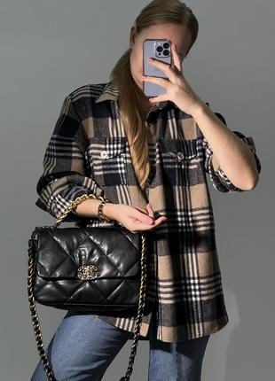 Сумка в стилі chanel 19 handbag black жіноча8 фото