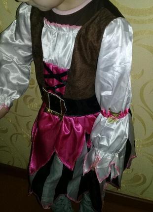 Карнавальна сукня піратки на 5-6років.3 фото