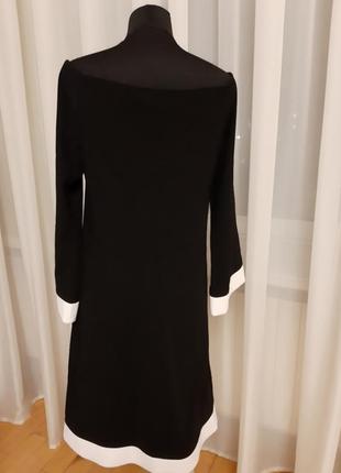 Черное  платье ,с  открытыми  плечами а-силуета sarar раз.40-424 фото