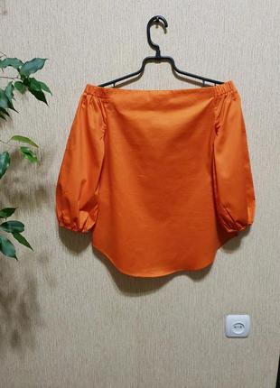 Яркий, красивый топ, блуза с открытыми плечам от new look3 фото