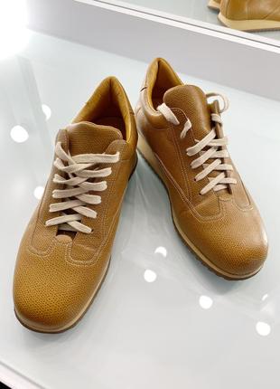 Кроссовки кожаные santoni