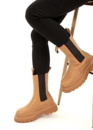 Ботинки женские зимние с мехом, ботинки зимние жанкие bottega vneta