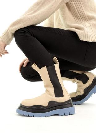 ❄️bottega veneta❄️женские челси зимние, женкушкие ботинки зимние, челсы зимние жанкие