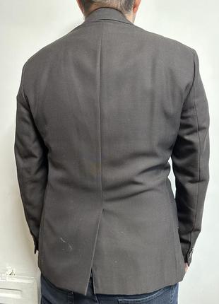 Чоловічий темно коричневий піджак2 фото