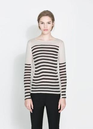 Zara вовняний реглан тонкий светр
