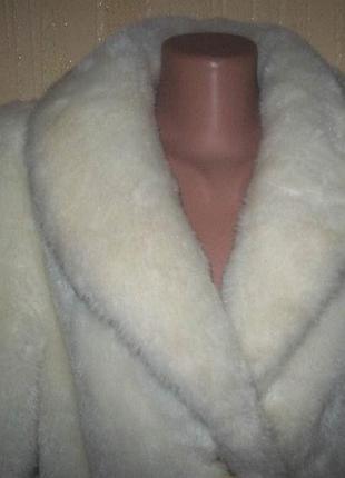 Шуба з еко хутра під викунью