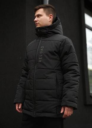 Зимний длинный стильный пуховик arctic
