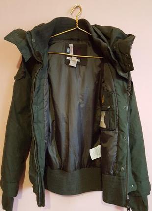 Теплая женская куртка цвета хаки5 фото