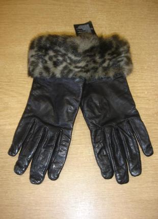 Кожаные перчатки с утеплителем " esmara "  7.5 р. германия1 фото