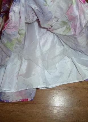Нежное нарядное платье debenhams на 2-3 года4 фото