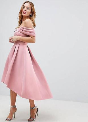 Платье из неопрена с пышной юбкой asos disign