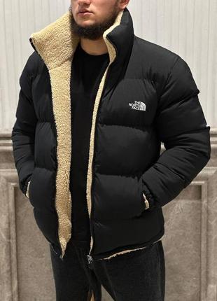 Зимняя двусторонняя куртка the north face