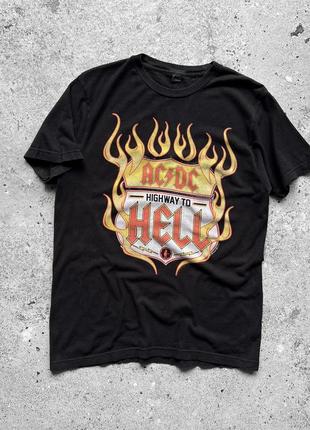 Ac&amp;dc highway to hell vintage style t-shirt футболка