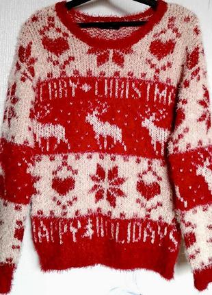 Продам свитер новогодний с оленями