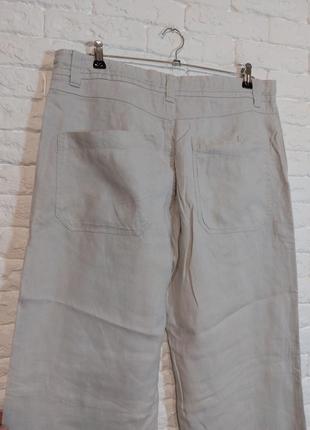 Фирменные льняные брюки штаны 34р3 фото