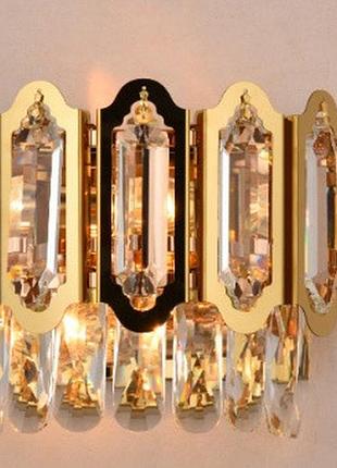 Бра настінне кришталеве sirius ш 89006/2w на 2 лампочки