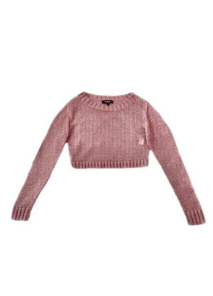 Трикотажная кофта розовое золото металлик missguided