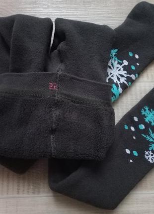 Колготки лосины махровые теплые