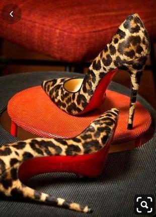 Леопардовые туфли лодочки