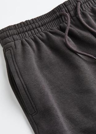 Спортивные штаны h&amp;m графитовые на легком флисе8 фото