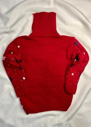 Дитячий светр сніговик2 фото