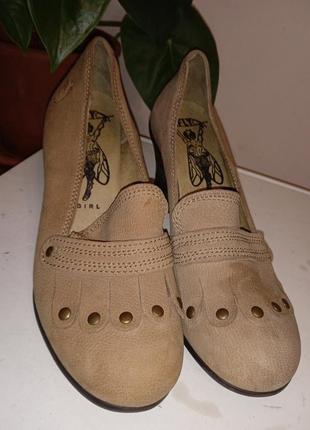 Туфли р.36,нубук fly london4 фото
