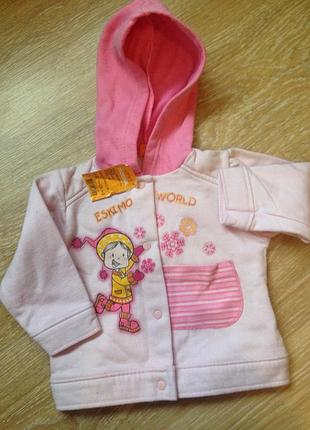 Новая кофта, куртка, свитшот, бомбер 9-12 мес