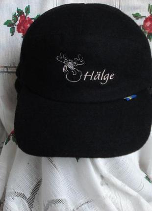 Супер кепка черного цвета"halge"р.59-60см.