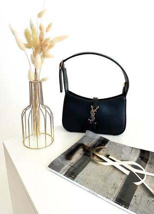 Сумка yves saint laurent hobo black1 фото