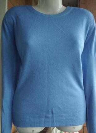 Красивый голубой насыщенный свитерок  плюс сайз на 56 укр2 фото